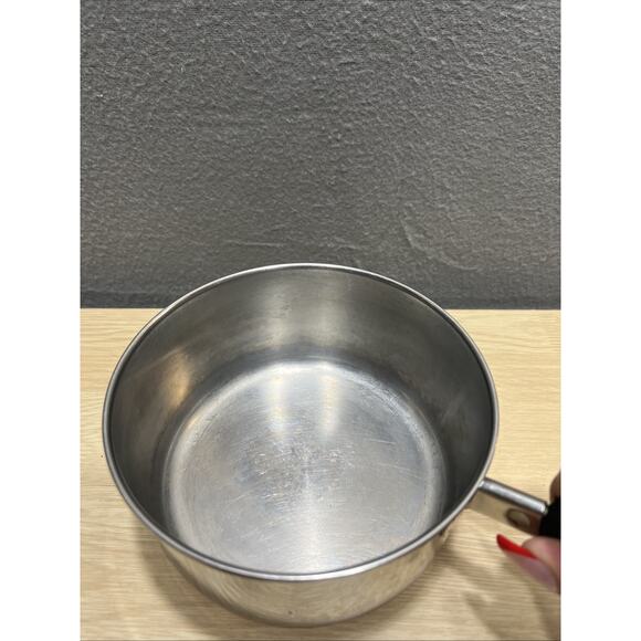 Vtg Revere Ware 6 PC Sauce Pan Set Copper Bottom w/Lid 3 Qt, 2- 1 QT Please Read - Picture 10 of 16